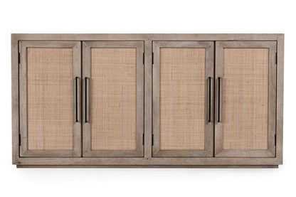Classic Home - Jensen Mango 72in Wood And Cane Weave Buffet Sideboard In Taupe - 52010901 veiw 2