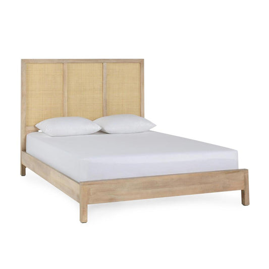 Classic Home - Jensen Mango Wood Queen Bed In Taupe - 54010216 veiw 1