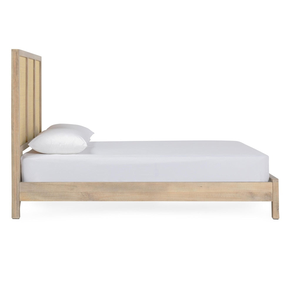 Classic Home - Jensen Mango Wood Queen Bed In Taupe - 54010216 veiw 3