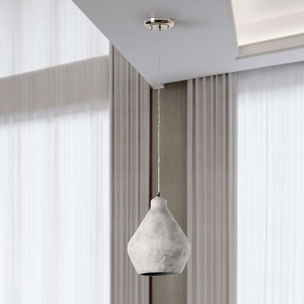 Classic Home - Jerry Concrete Pendant Light Gray - 56004244 veiw 3