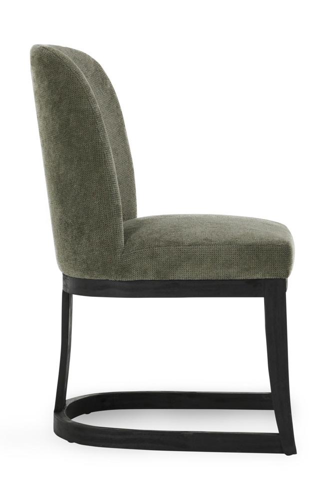 Classic Home - Jocelyn Upholstered Fabric Herb Green Dining Chair - 53051649 veiw 3