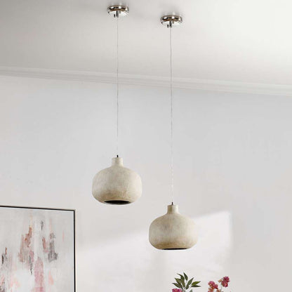 Classic Home - Jodi Concrete Pendant Antique White - 56004246 veiw 3