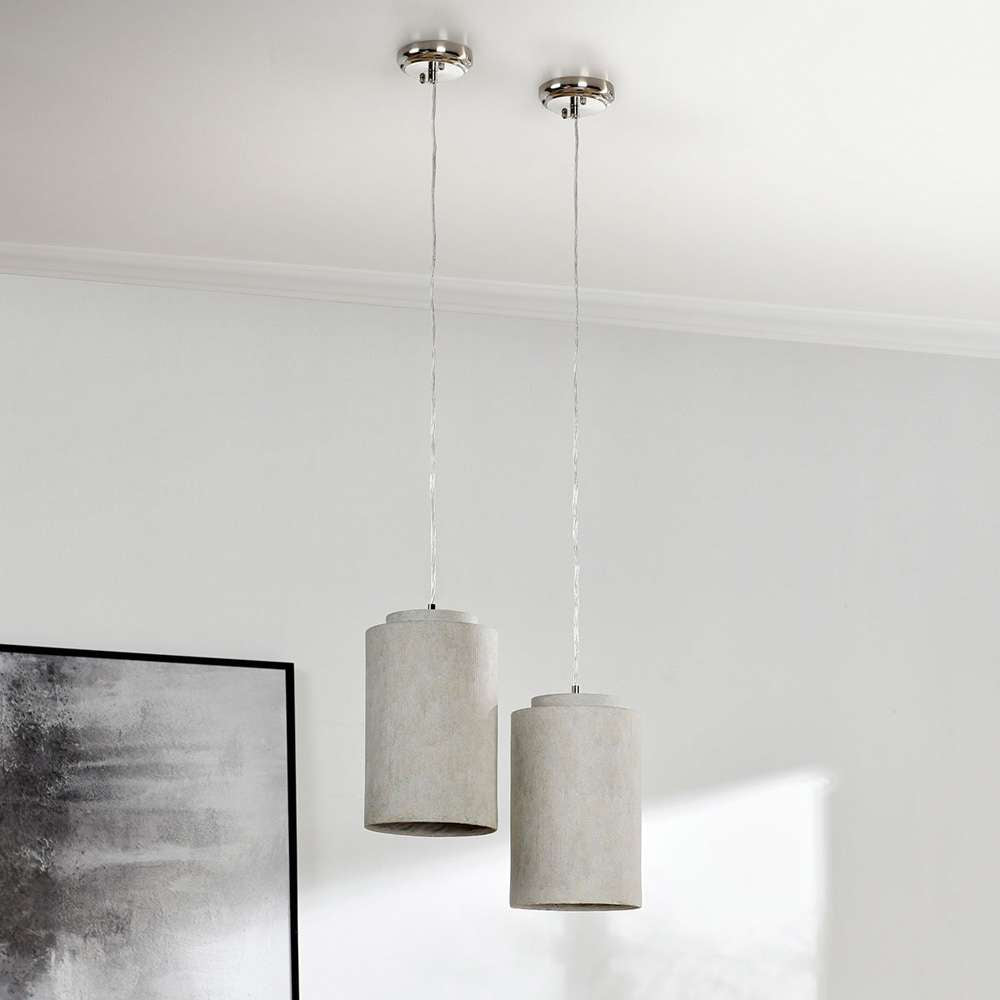 Classic Home - Joel Concrete Pendant Light Gray - 56004245 veiw 3