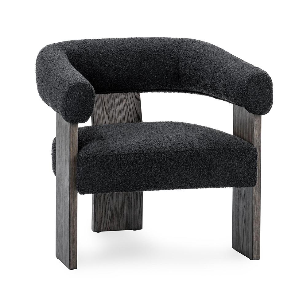 Classic Home  - Julina Upholstered Fabric Accent Chair - Charcoal - 53006265 veiw 1