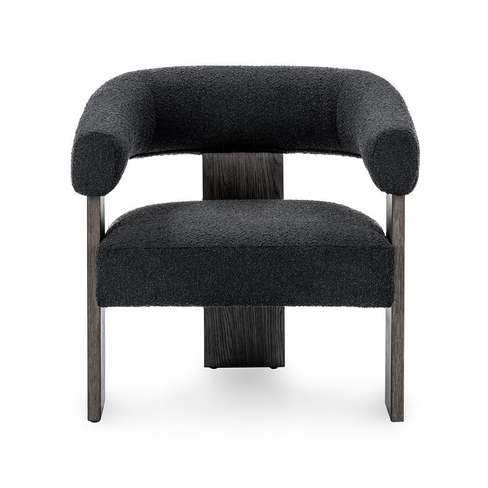 Classic Home  - Julina Upholstered Fabric Accent Chair - Charcoal - 53006265 veiw 2