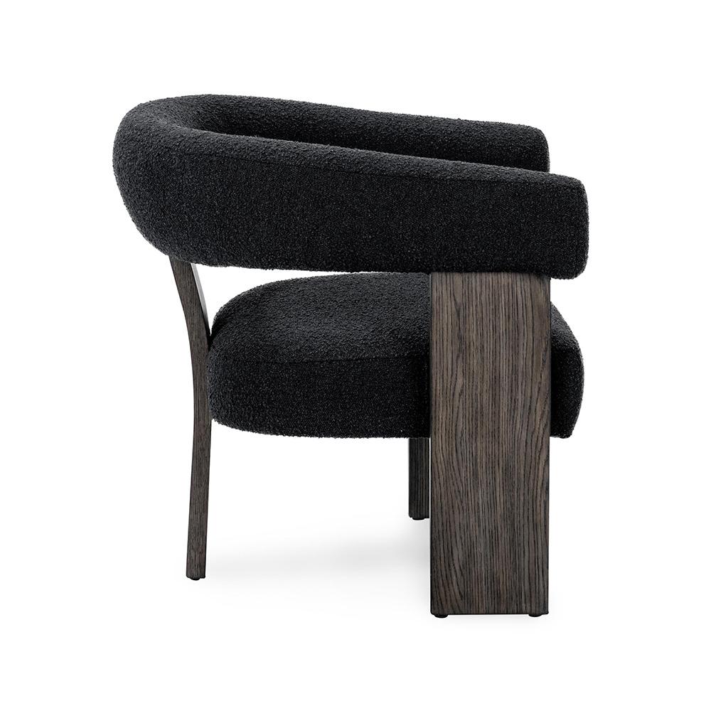 Classic Home  - Julina Upholstered Fabric Accent Chair - Charcoal - 53006265 veiw 3