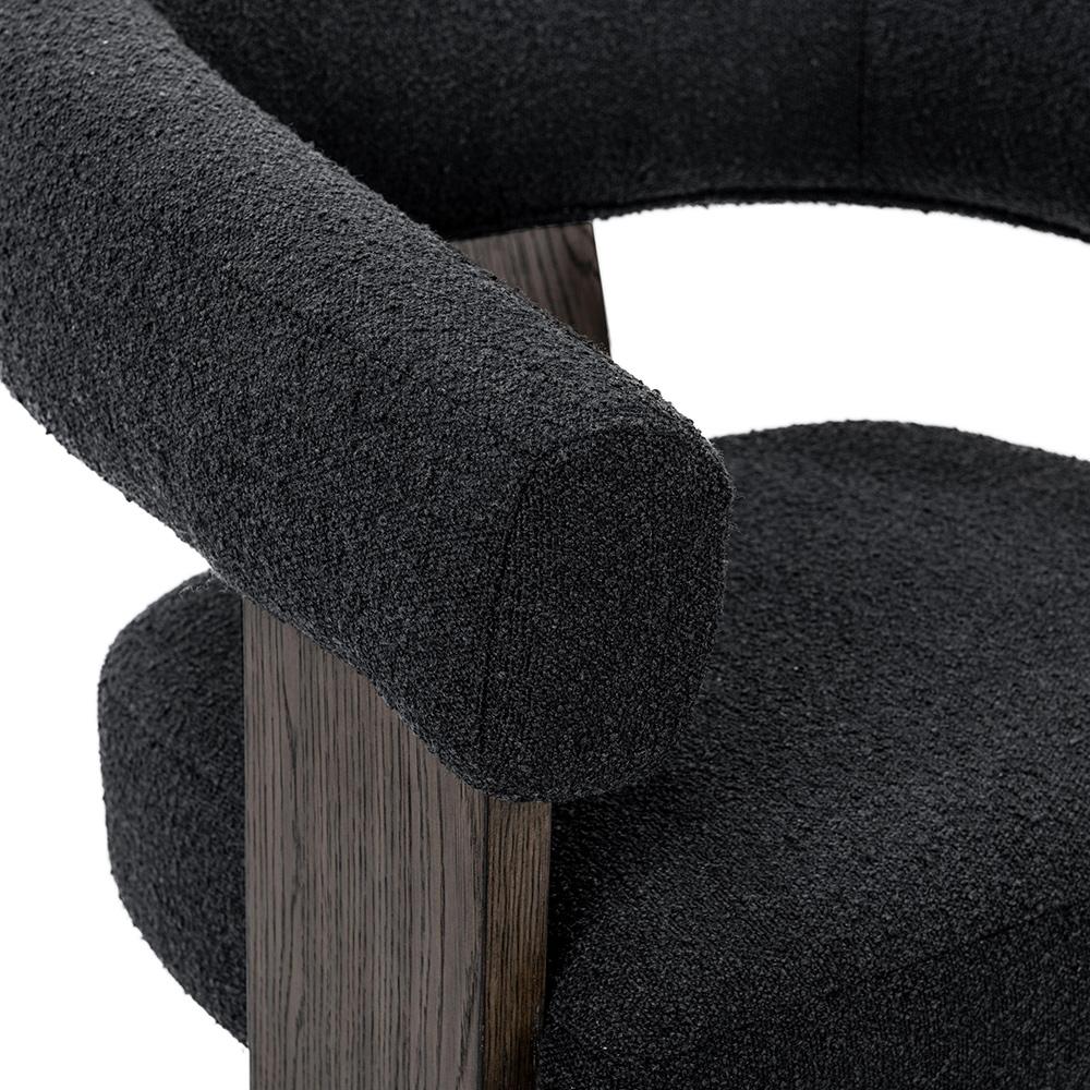 Classic Home  - Julina Upholstered Fabric Accent Chair - Charcoal - 53006265 veiw 5