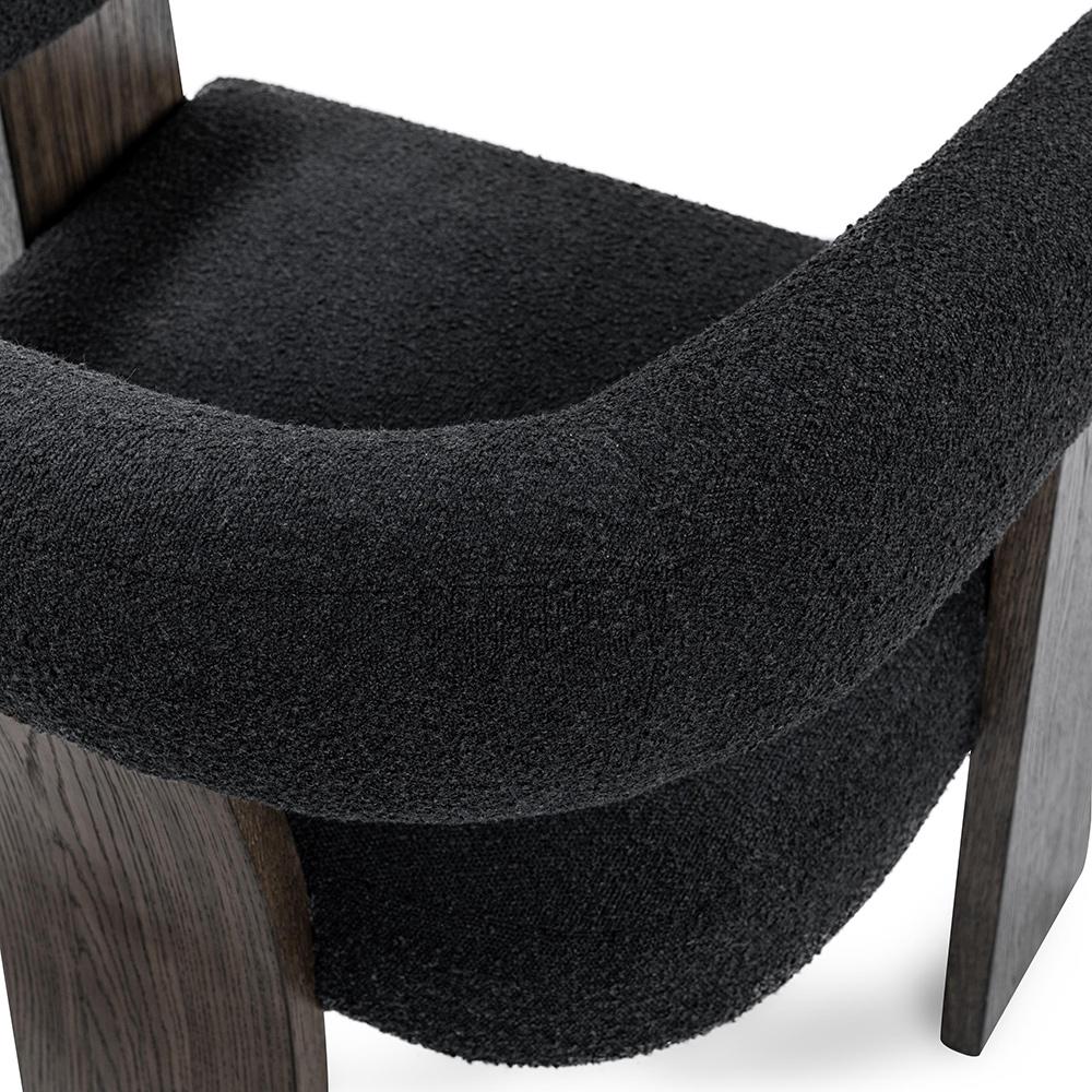 Classic Home  - Julina Upholstered Fabric Accent Chair - Charcoal - 53006265 veiw 6