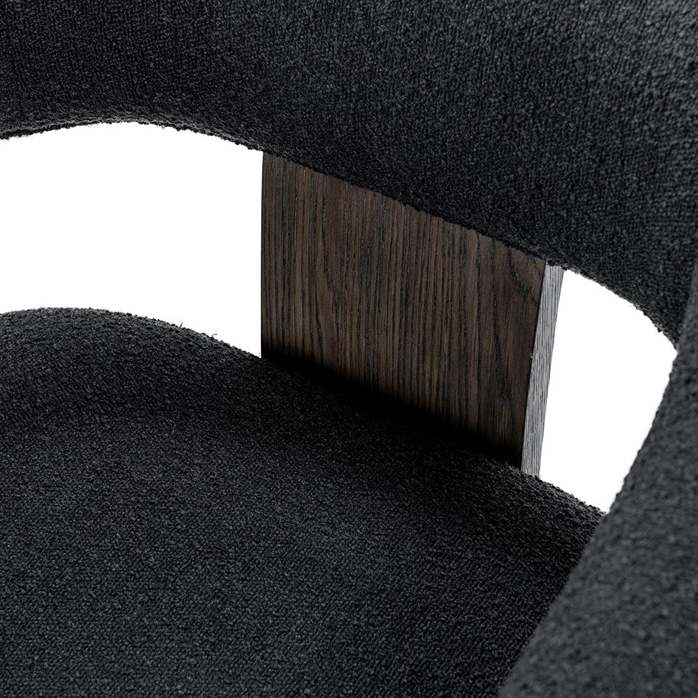 Classic Home  - Julina Upholstered Fabric Accent Chair - Charcoal - 53006265 veiw 7