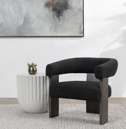 Classic Home  - Julina Upholstered Fabric Accent Chair - Charcoal - 53006265 veiw 8