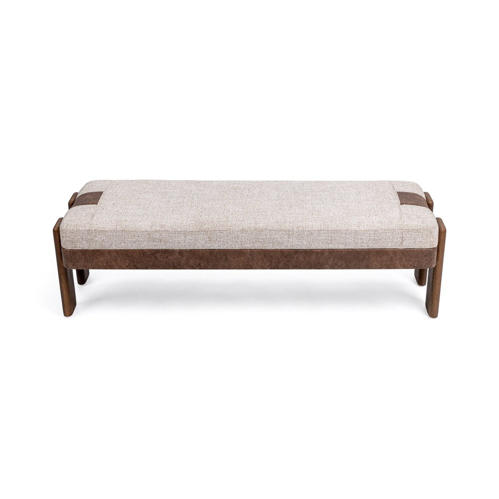 Classic Home - Kava Upholstered Accent Bench - Cocoa Latte - 53002146 view 3