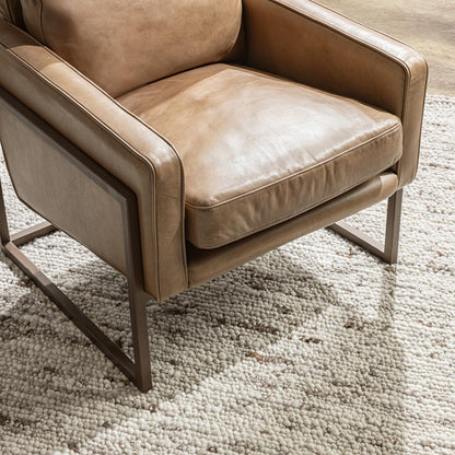 Classic Home - Ken Top Grain Leather Accent Chair - Tan - 53006528 view 7