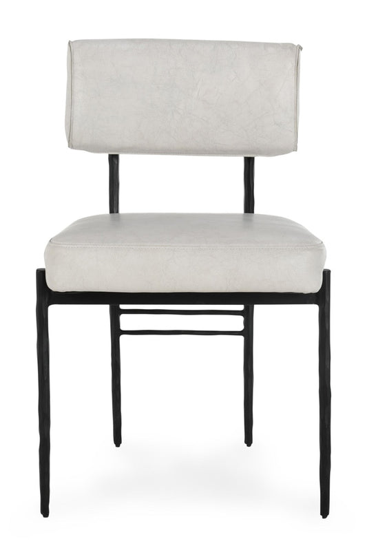 Classic Home - Kester Set Of 2 Leather Upholstered Dining Chair In Off White - 53051669 veiw 2