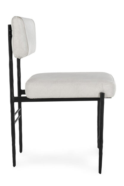 Classic Home - Kester Set Of 2 Leather Upholstered Dining Chair In Off White - 53051669 veiw 3