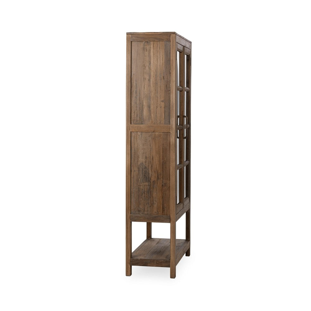 Classic Home - Kharga Reclaimed Wood Display Cabinet - Natural - 52010986 view 4
