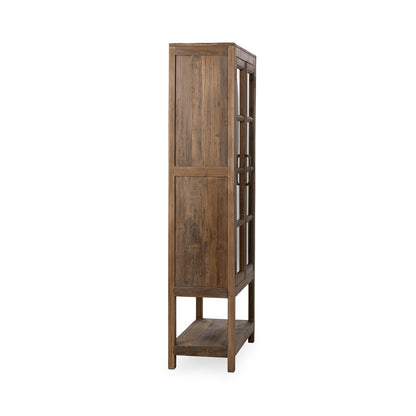 Classic Home - Kharga Reclaimed Wood Display Cabinet - Natural - 52010986 view 4