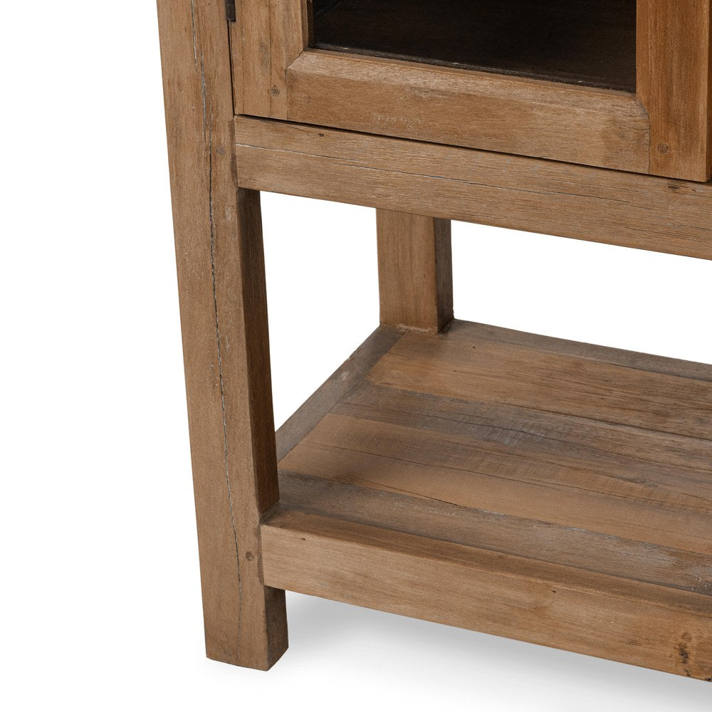 Classic Home - Kharga Reclaimed Wood Display Cabinet - Natural - 52010986 view 6