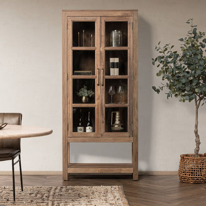 Classic Home - Kharga Reclaimed Wood Display Cabinet - Natural - 52010986 view 8