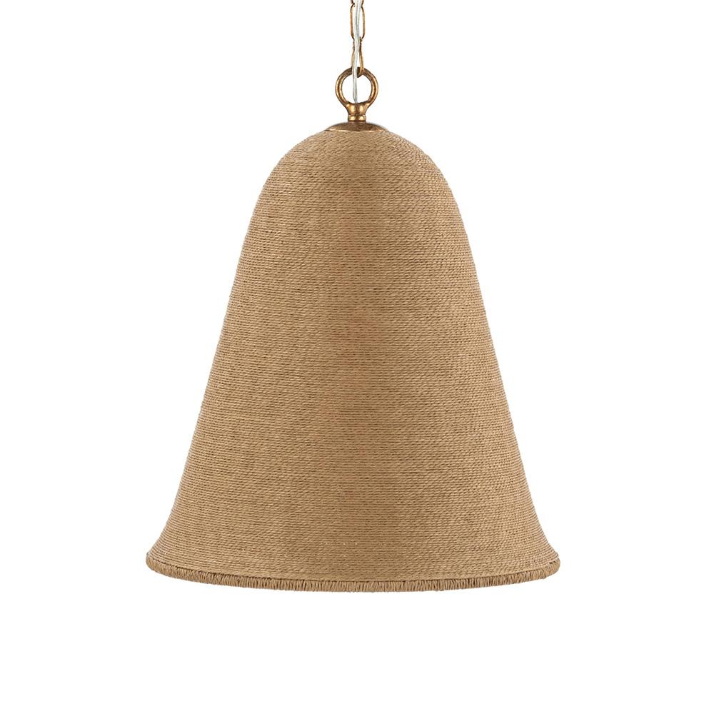 Classic Home  - Kimbelle Rattan Pendant Large - Natural/ Black - 56004290 veiw 7