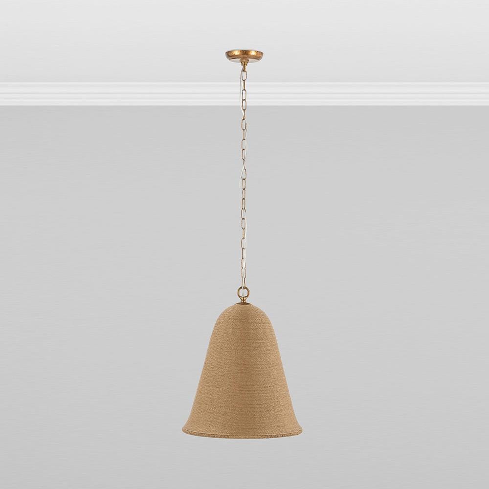 Classic Home  - Kimbelle Rattan Pendant Medium - Natural/ Black - 56004289 veiw 1