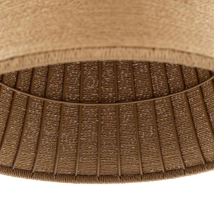 Classic Home  - Kimbelle Rattan Pendant Medium - Natural/ Black - 56004289 veiw 9