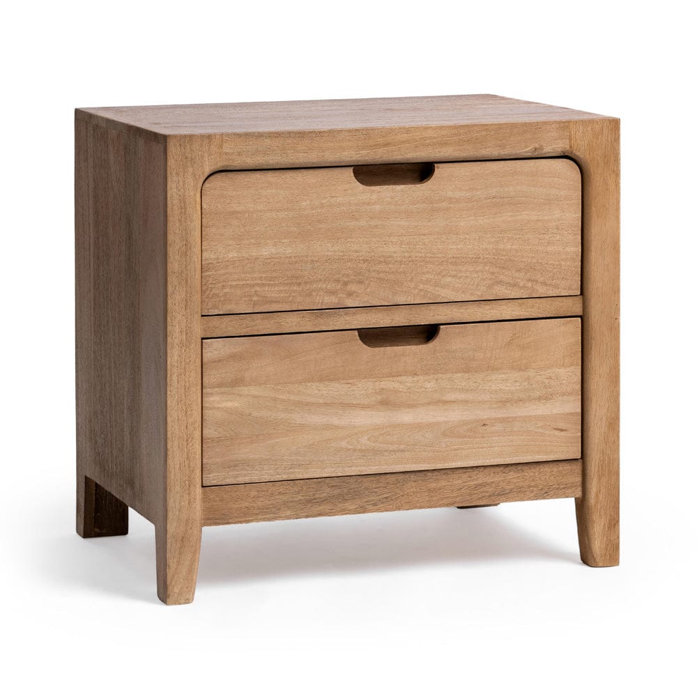 Classic Home - Laguna 2-Drawer Mango Wood Nightstand - Natural - 54010257 view 1