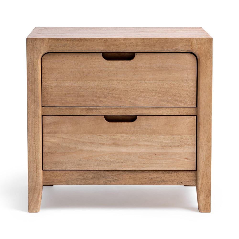 Classic Home - Laguna 2-Drawer Mango Wood Nightstand - Natural - 54010257 view 2