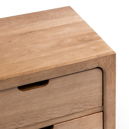 Classic Home - Laguna 2-Drawer Mango Wood Nightstand - Natural - 54010257 view 5