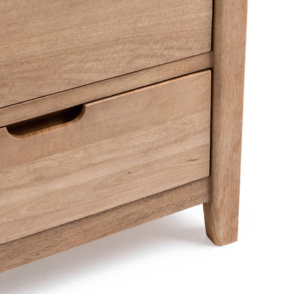 Classic Home - Laguna 2-Drawer Mango Wood Nightstand - Natural - 54010257 view 6