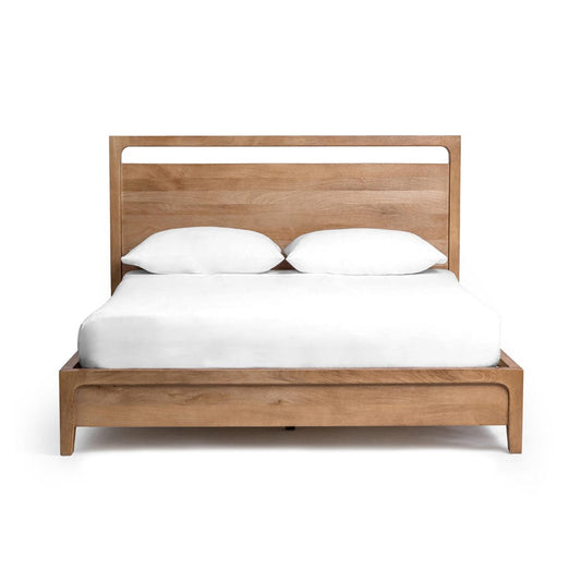 Classic Home - Laguna Mango Wood Platform Bed - Natural - Eastern King - 54010254 view 2