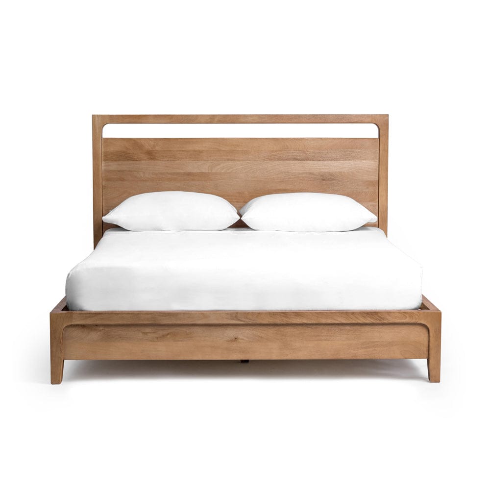 Classic Home - Laguna Mango Wood Platform Bed - Natural - Queen - 54010256 view 2