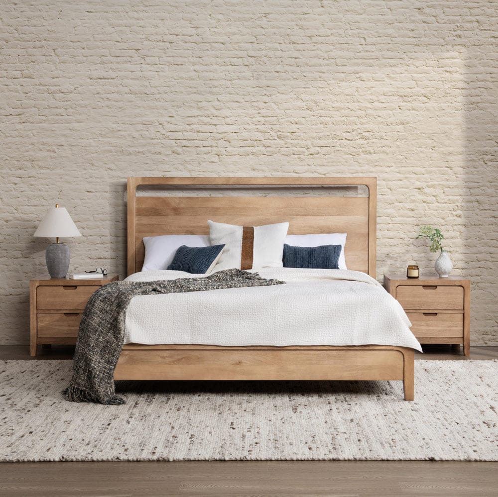 Classic Home - Laguna Mango Wood Platform Bed - Natural - Queen - 54010256 view 8