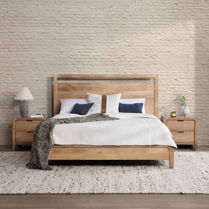Classic Home - Laguna Mango Wood Platform Bed - Natural - Queen - 54010256 view 8
