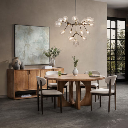 Classic Home - Laguna Mango Wood Round Dining Table - Natural - 51012021 view 5