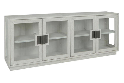 Classic Home - Larson 90in Glass Reclaimed Pine Wood Sideboard In White Wash - 52004129 veiw 1