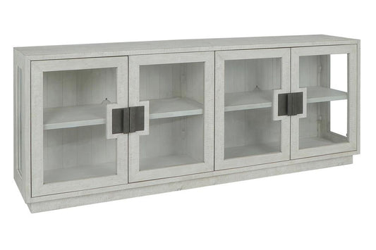 Classic Home - Larson 90in Glass Reclaimed Pine Wood Sideboard In White Wash - 52004129 veiw 1