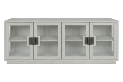 Classic Home - Larson 90in Glass Reclaimed Pine Wood Sideboard In White Wash - 52004129 veiw 2