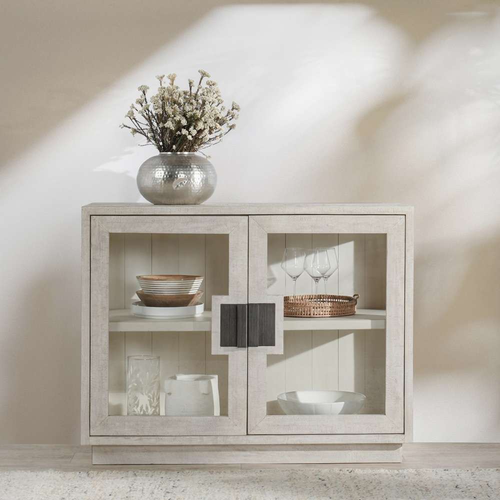 Classic Home - Larson Reclaimed Pine 2Dr Cabinet White Wash - 52004145 veiw 10