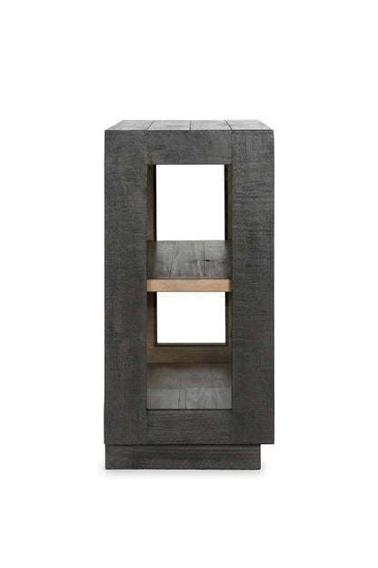 Classic Home - Larson Two-Door Glass Oak Wood Cabinet In Black - 52004144 veiw 3