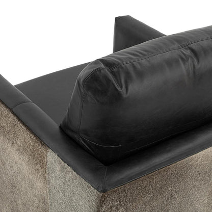 Classic Home  - Lathe Leather and Hide Accent Chair - Black - 53002067 veiw 7