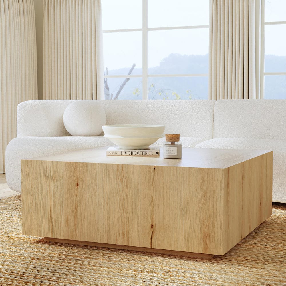 Classic Home - Layne 42in Square Coffee Table w/Casters Natural - 51031406 view 4