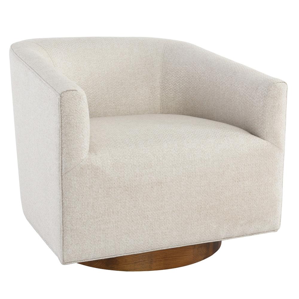 Classic Home - Leonard Swivel Fabric Accent Chair In Beige - 53004248 veiw 1