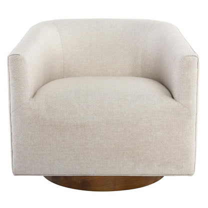 Classic Home - Leonard Swivel Fabric Accent Chair In Beige - 53004248 veiw 2