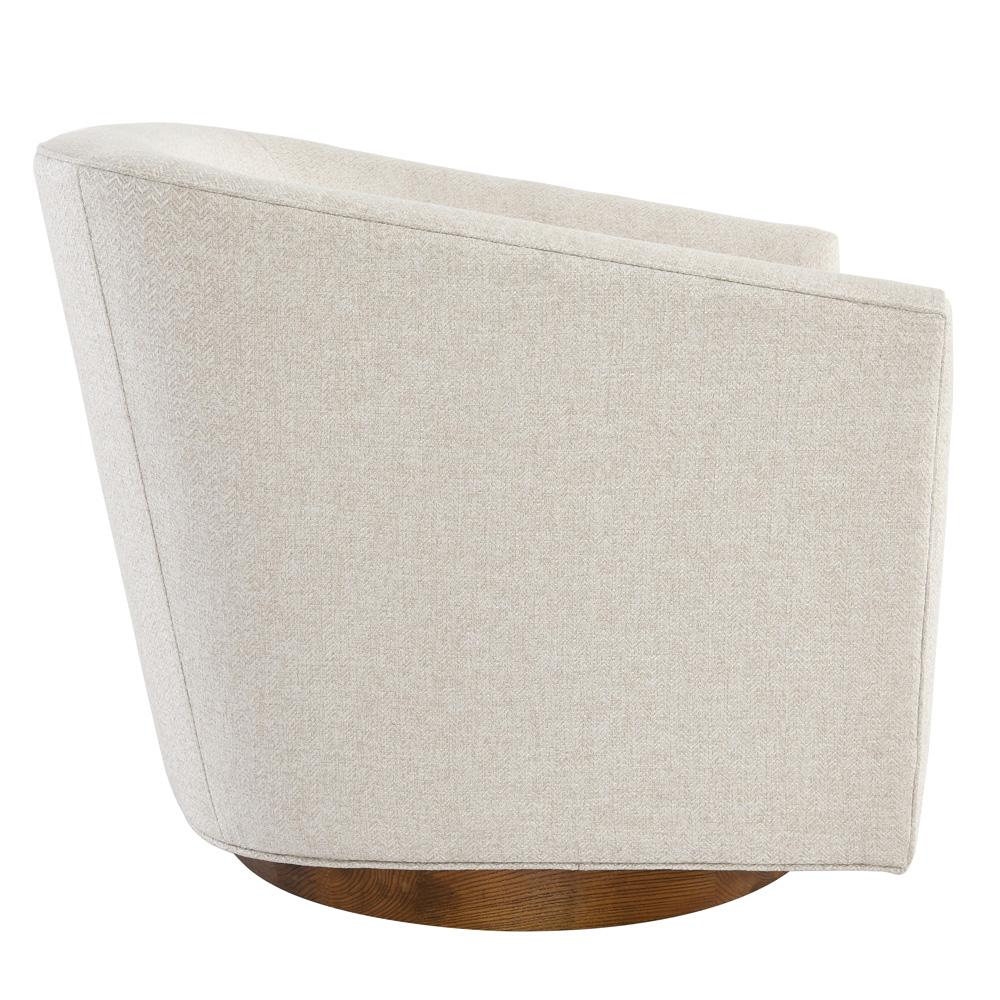 Classic Home Leonard Swivel Fabric Accent Chair - Thumbnail 5