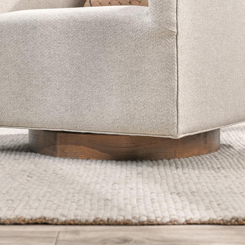 Classic Home - Leonard Swivel Fabric Accent Chair In Beige - 53004248 veiw 6