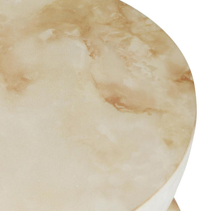 Classic Home - Leva Outdoor Stone Concrete Round End Table In Cream - 51031629 veiw 2