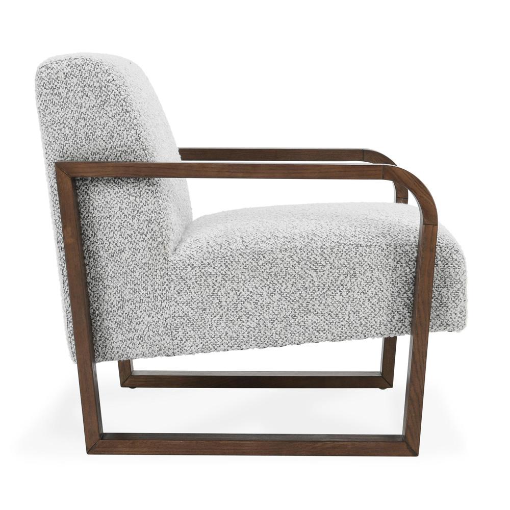 Classic Home - Lexington Boucle Fabric Accent Arm Chair In Gray - 53006037 veiw 3