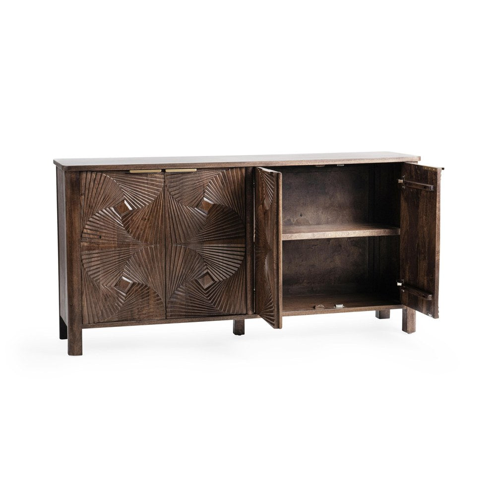 Classic Home - Lina Mango Wood Sideboard Buffet - Kona Brown - 52011032 view 3