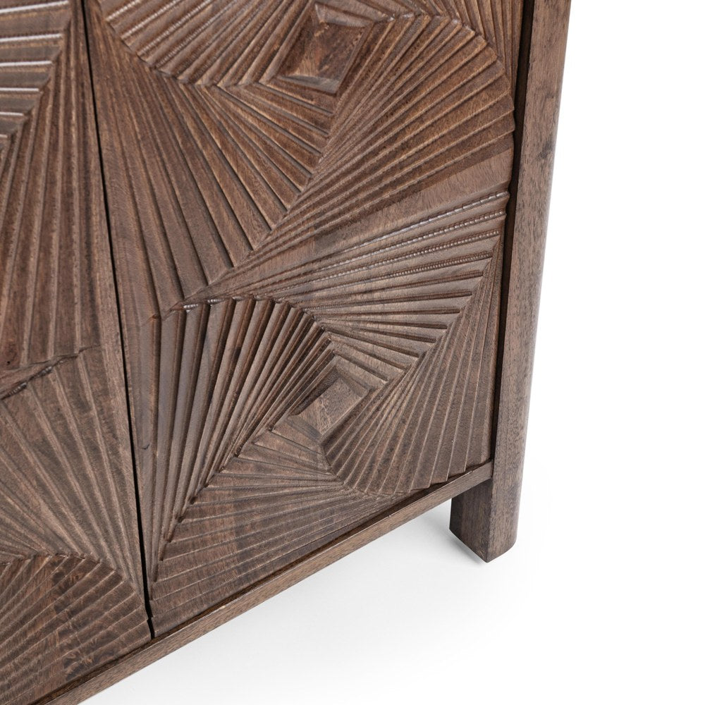 Classic Home - Lina Mango Wood Sideboard Buffet - Kona Brown - 52011032 view 6