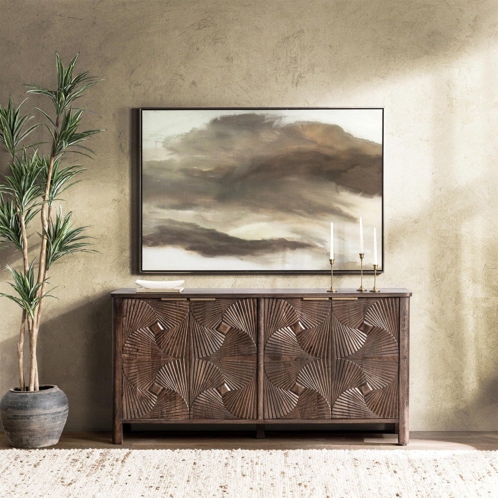 Classic Home - Lina Mango Wood Sideboard Buffet - Kona Brown - 52011032 view 8